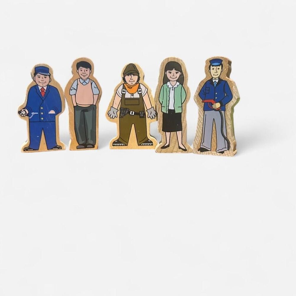 Set of 5 Vintage Nostalgic Thomas and Friends Wood Characters